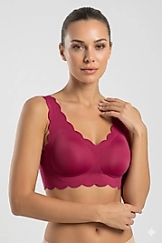 Layza Form 862 Lazer Kesim Dikişsiz Büstiyer Bordo