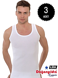 Doğan Yıldız 1610 Lüks Derby (Fitilli) Erkek Askılı Atlet 3 lü Paket