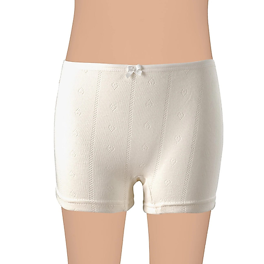 Gümüş 3113 Kız Çocuk Jakarlı Kalp Desenli Boxer Karışık 3 lü Paket