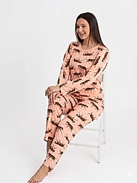 Teknur Süet kumaş Pijama Takım