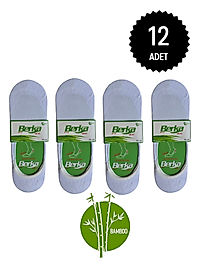 Berka Erkek Bambu Babet Çorap Beyaz 12 li Paket 40-44