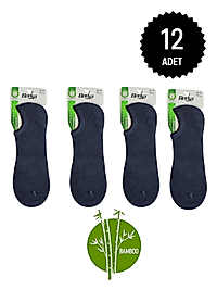 Berka Erkek Bambu Sneakers Çorap Lacivert 12'li Paket 40-44