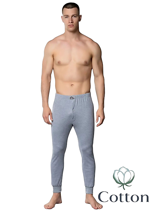 Gümüş İç Giyim 4017 Erkek İnterlok Pijama Alt Gri 3 lü Paket