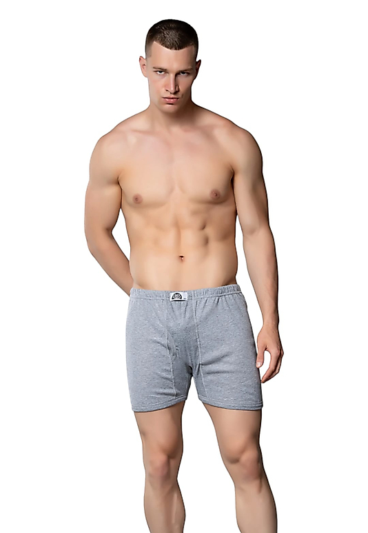 Gümüş 3058 Erkek Ribana (Likralı) Arjantin (Paçalı) Külot Gri 3 lü Paket