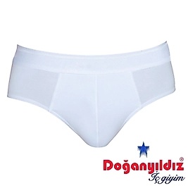 Doğan Yıldız 2850 Likralı Vücüdu Saran Erkek Slip Külot Beyaz