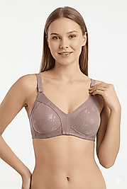 Liza 303 Balensiz Dantelli Toparlayıcı Minimizer Sütyen Açık Kahve