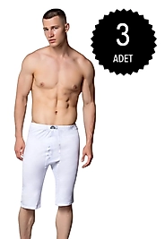 Gümüş 4021 Erkek Osmanlı Donu Beyaz 3 lü Paket