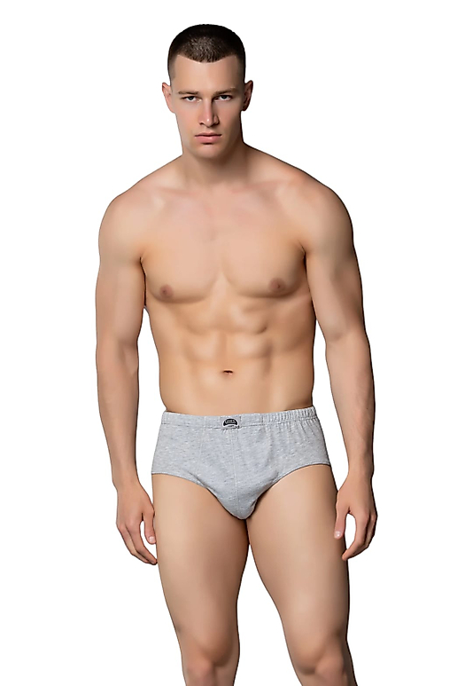 Gümüş 4014 Erkek Penye Kom Slip Külot Gri