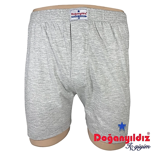 Doğan Yıldız 2210 Penye Boxer Külot Gri