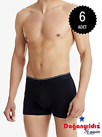 Doğan Yıldız 2910 Modal Likralı Vücudu Saran Boxer 6 lı Paket