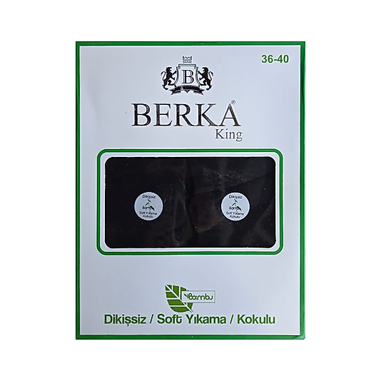 Berka Garson Bambu Patik Çorap Beyaz 12'li Paket 36-40