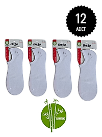 Berka Garson Bambu Sneakers Çorap Beyaz 12'li Paket 36-40