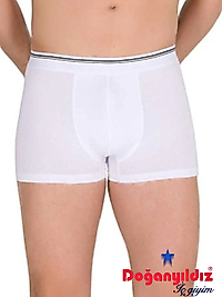 Doğan Yıldız 2810 Likralı Vücudu Saran Boxer Beyaz