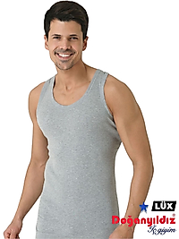 Doğan Yıldız 1310 Lüks Ribana (Likralı) Erkek Askılı Atlet Gri