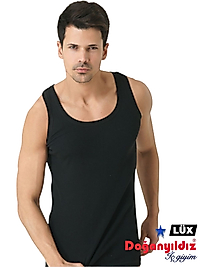 Doğan Yıldız 1310 Lüks Ribana (Likralı) Erkek Askılı Atlet Siyah