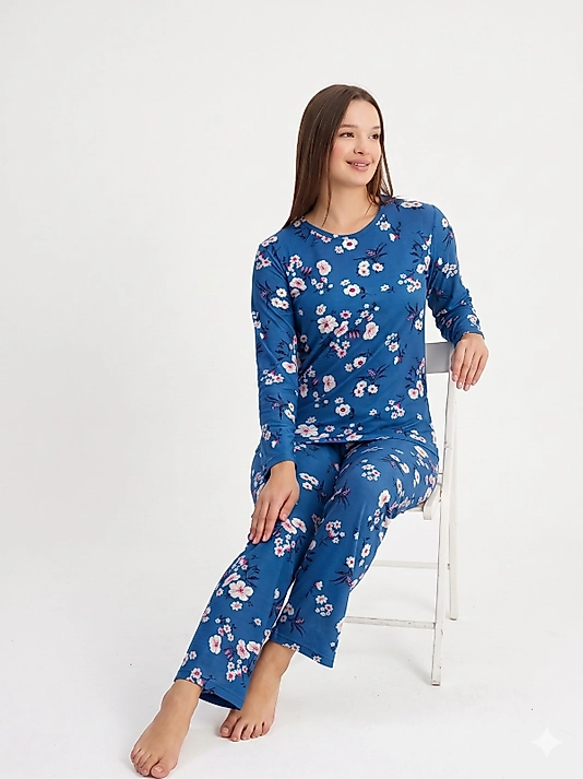 Teknur Süet kumaş Pijama Takım
