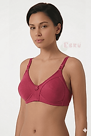 Ebru Kadın Pamuklu Penye Toparlayıcı Sütyen Bordo