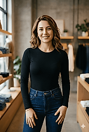 Ece Kadın Sıfır Yaka Uzun Kol Viskon Badi