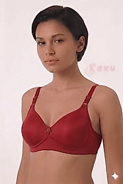 Ebru Kadın Silikonlu Toparlayıcı Sütyen Bordo