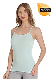 Gümüş 7012 Kadın Modal Elastan İp Askı Atlet S. Yeşil