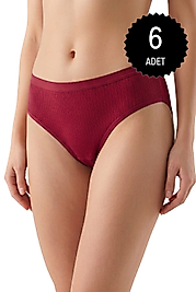 Dondeza 159 Raporlu Likralı Viskon Bikini Külot Karışık 6'lı Paket