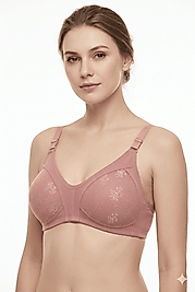 Liza 303 Balensiz Dantelli Toparlayıcı Minimizer Sütyen Gül Kurusu