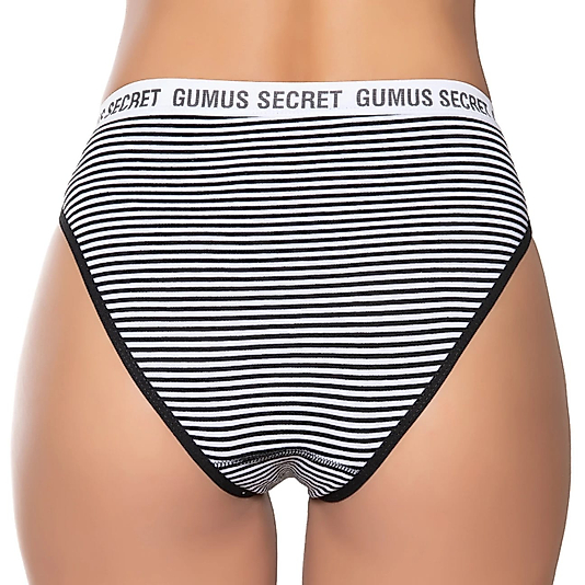 Gümüş 6063 Kadın Likralı Kemerli Lastik "Gümüş Secret" Bikini Karışık 12 li Paket