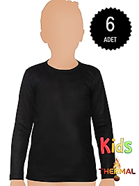Gümüş İç Giyim 4073 Erkek & Kız Çocuk Termal Üst 6 lı Paket