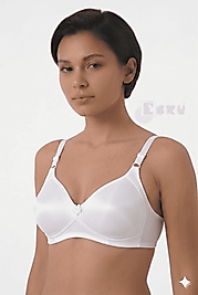 Ebru Kadın Silikonlu Toparlayıcı Sütyen Beyaz