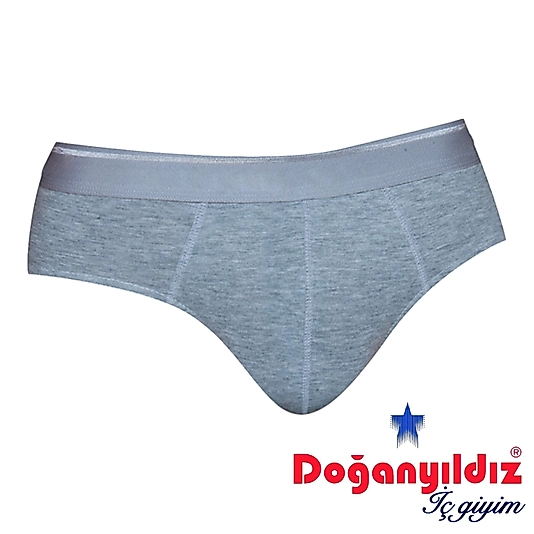 Doğan Yıldız 2850 Likralı Vücüdu Saran Erkek Slip Külot Gri 6 lı Paket