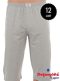 Doğan Yıldız 2172 Uzun Paçalı Penye (Osmanlı Donu) Külot Gri 12 li paket