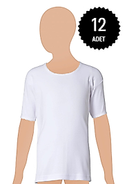 Gümüş 3029 Kız Çocuk Ribana Fanila 12 li Paket