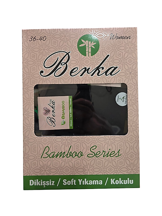 Berka Kadın Bambu Dikişsiz Soket Çorap Karışık 12'li Paket