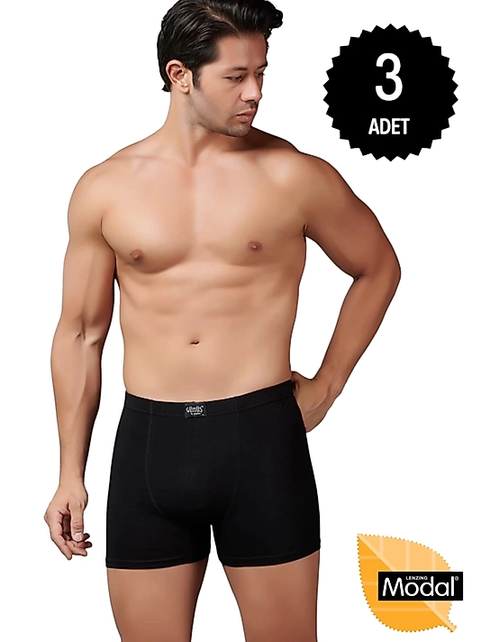 Gümüş İç Giyim 7009 Modal Elastan Boxer 3 lü Paket