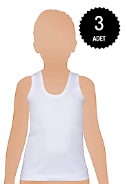 Gümüş 3023 Erkek Çocuk Ribana Atlet 3 lü Paket