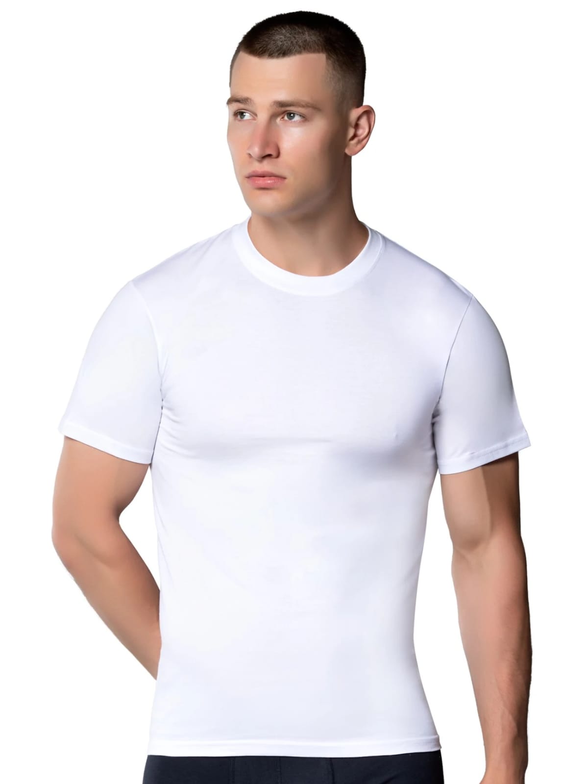 Gümüş 3005 Erkek Sıfır Yaka Atlet Beyaz 12 li Paket