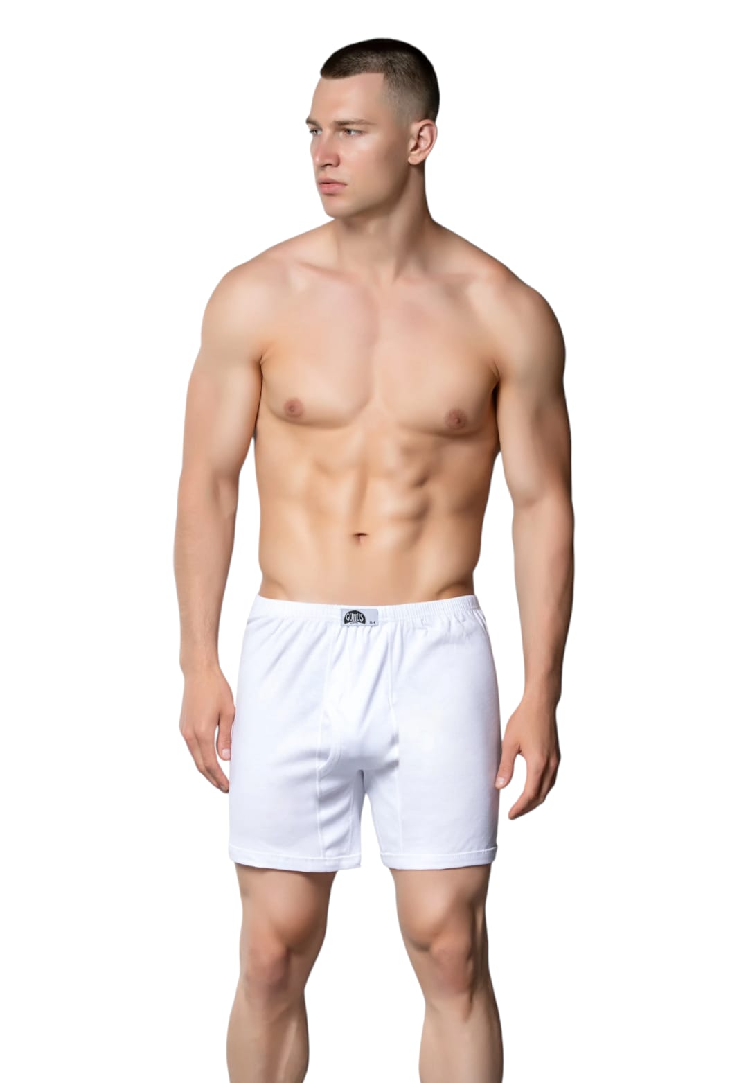 Gümüş 3057 Erkek Ribana (Likralı) Arjantin (Paçalı) Külot Beyaz