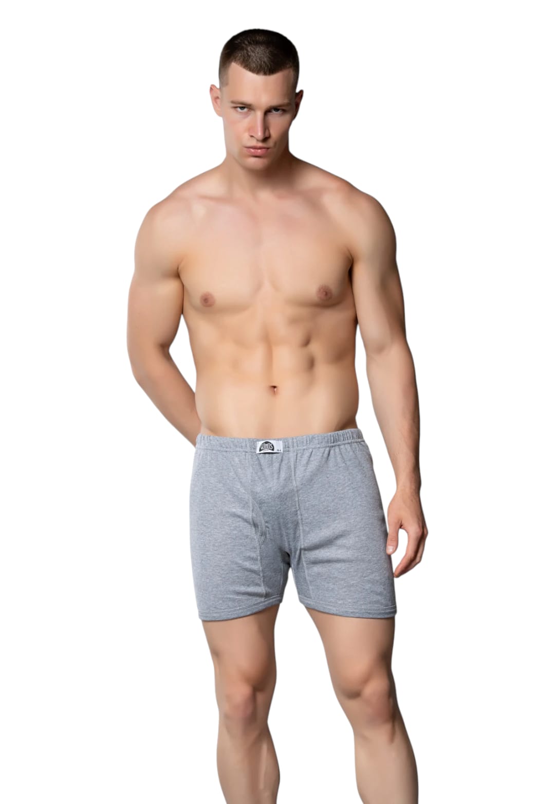 Gümüş 3058 Erkek Ribana (Likralı) Arjantin (Paçalı) Külot Gri