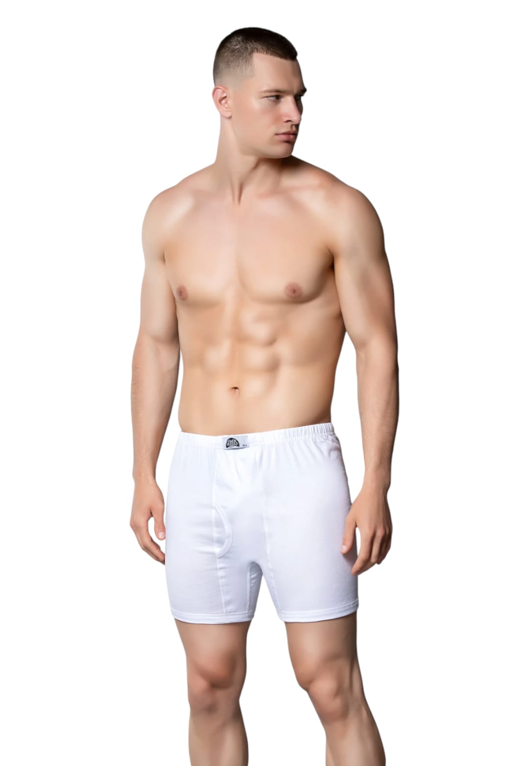 Gümüş 3007 Erkek Penye Arjantin (Paçalı) Külot Beyaz 3 lü Paket