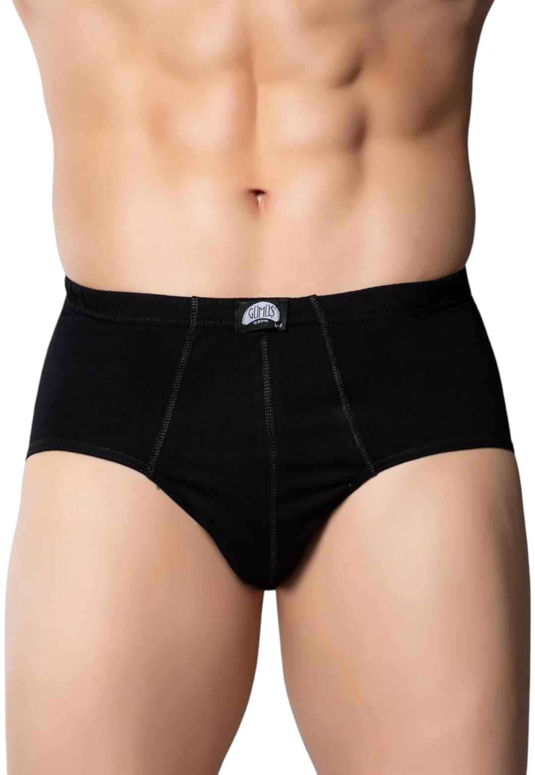 Gümüş 4014 Erkek Penye Kom Slip Külot Siyah