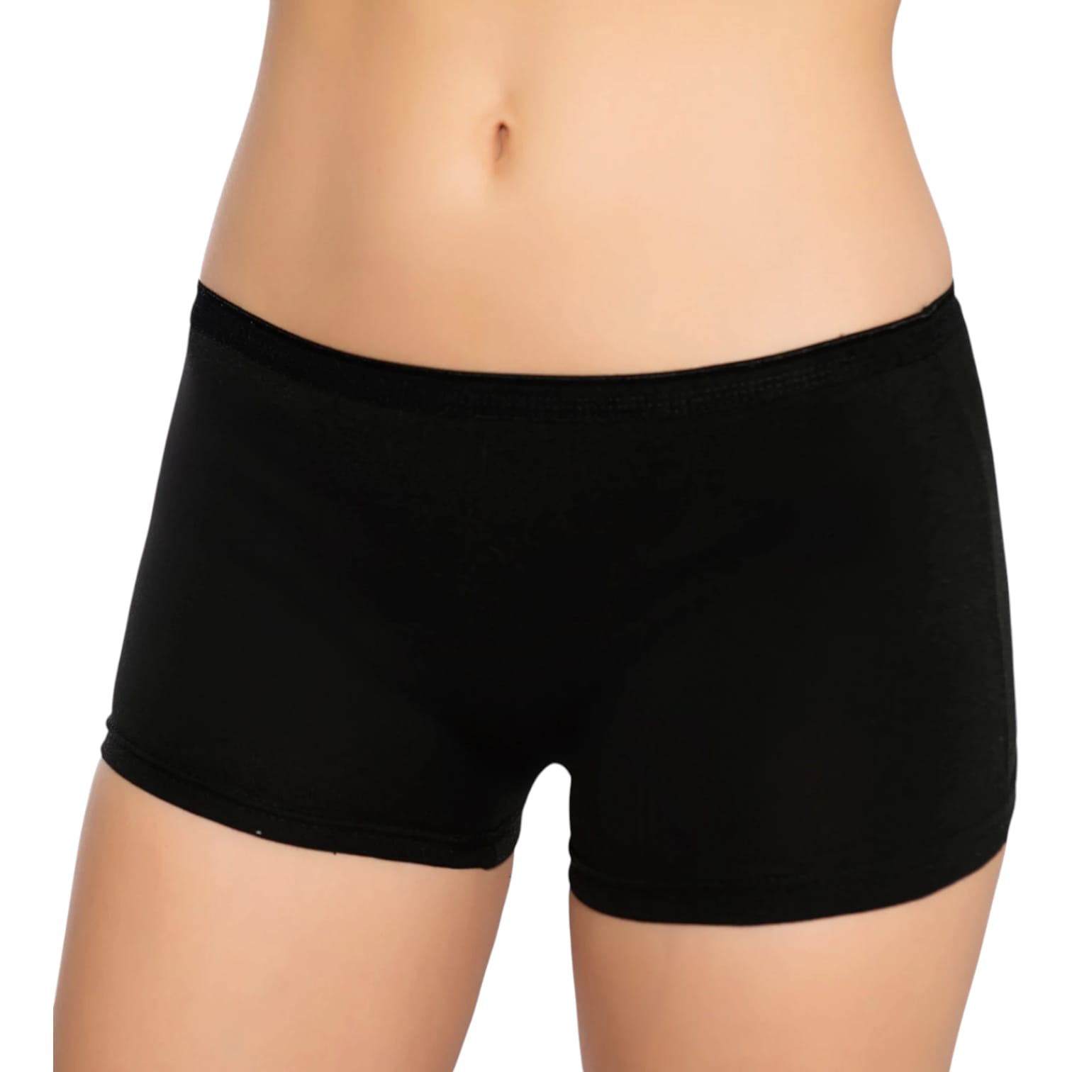 Gümüş 3016 Kadın Likralı Boxer Siyah 6 lı Paket