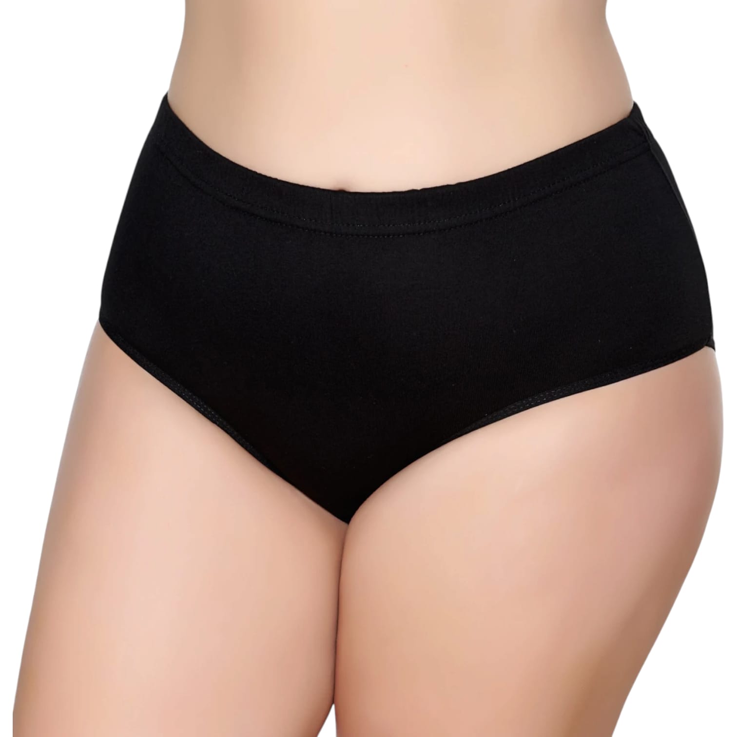 Gümüş 3041 Kadın Yüksek Bel Ribana Bato Külot Siyah 6 lı Paket