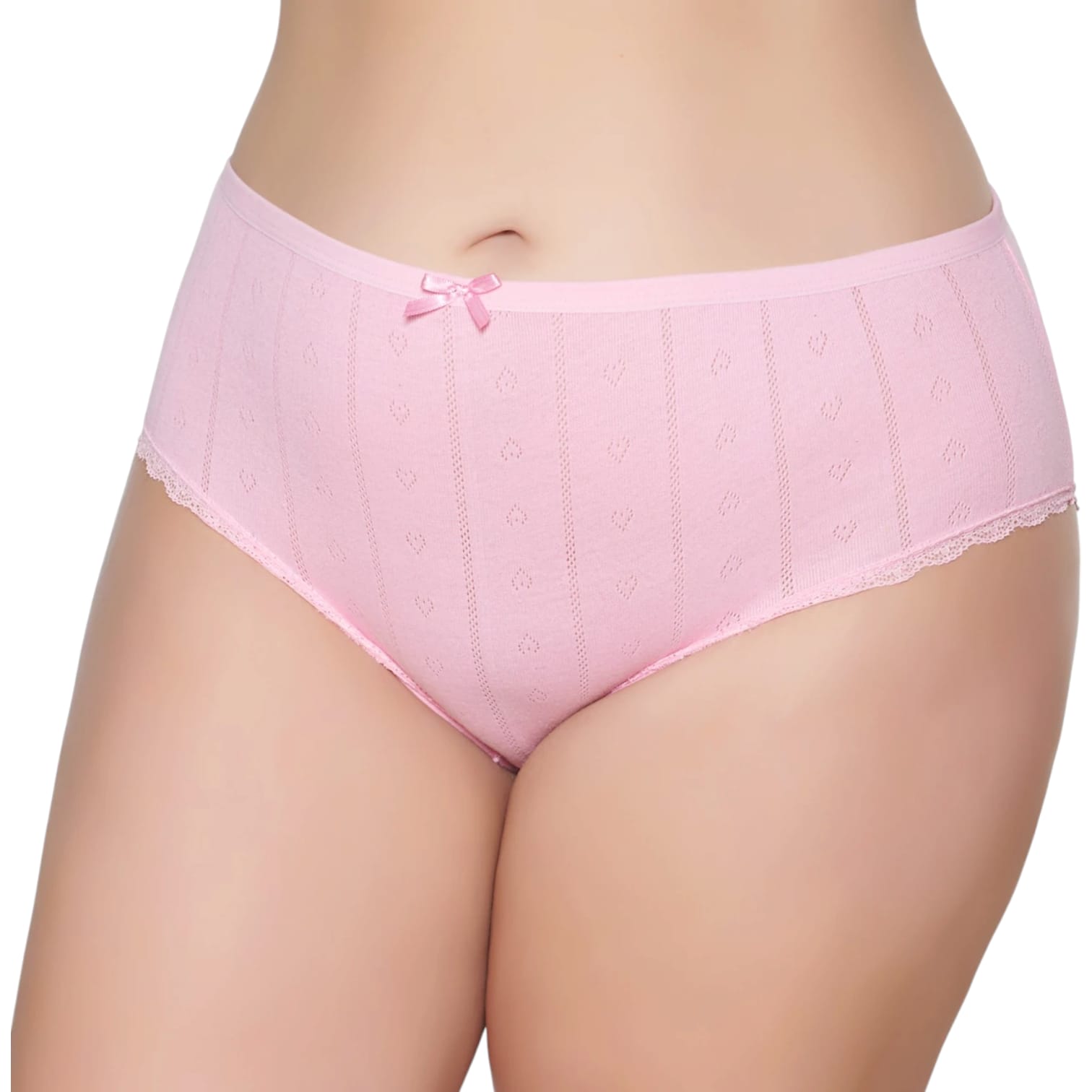 Gümüş 3079 Kadın Jakarlı Yüksel Bel Bato Külot Pembe 6 lı Paket