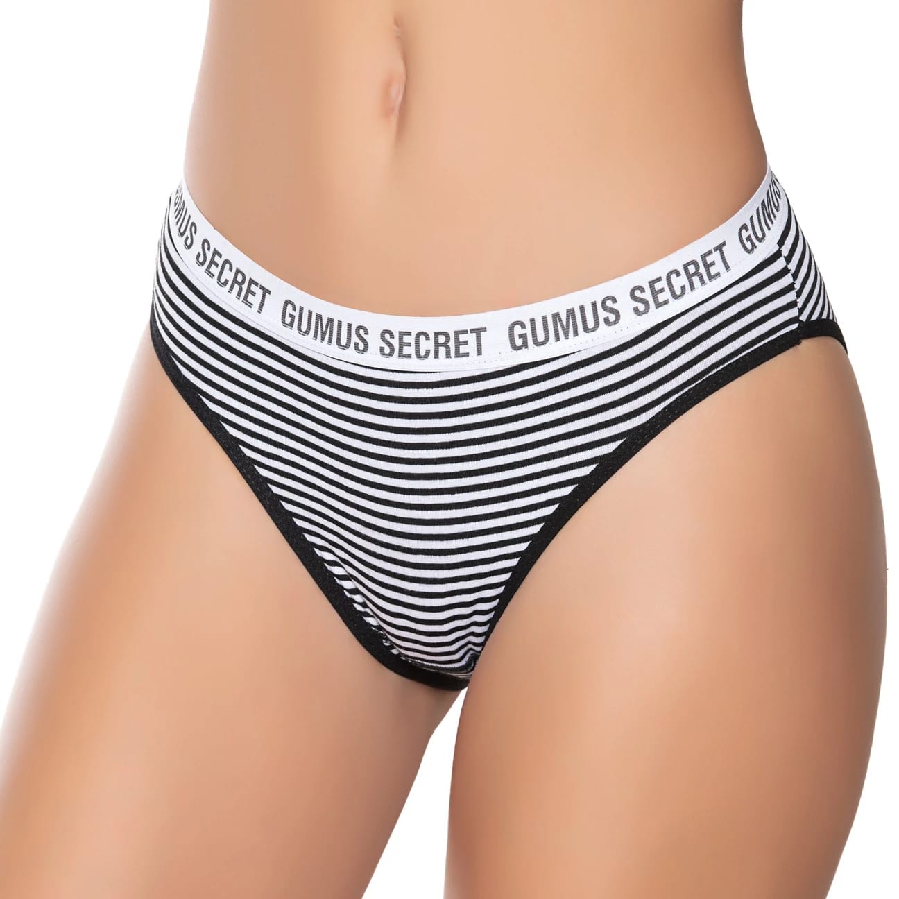 Gümüş 6063 Kadın Likralı Kemerli Lastik "Gümüş Secret" Bikini Karışık 6 lı Paket