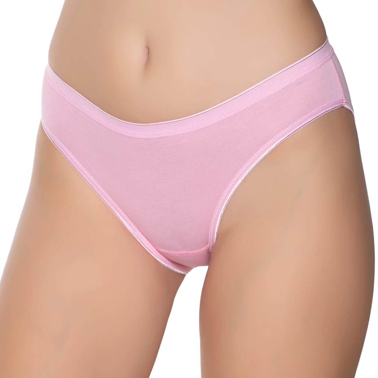 Gümüş 6051 Kadın Likralı İnce Bel İz Yapmaz Bikini Karışık 12 li Paket