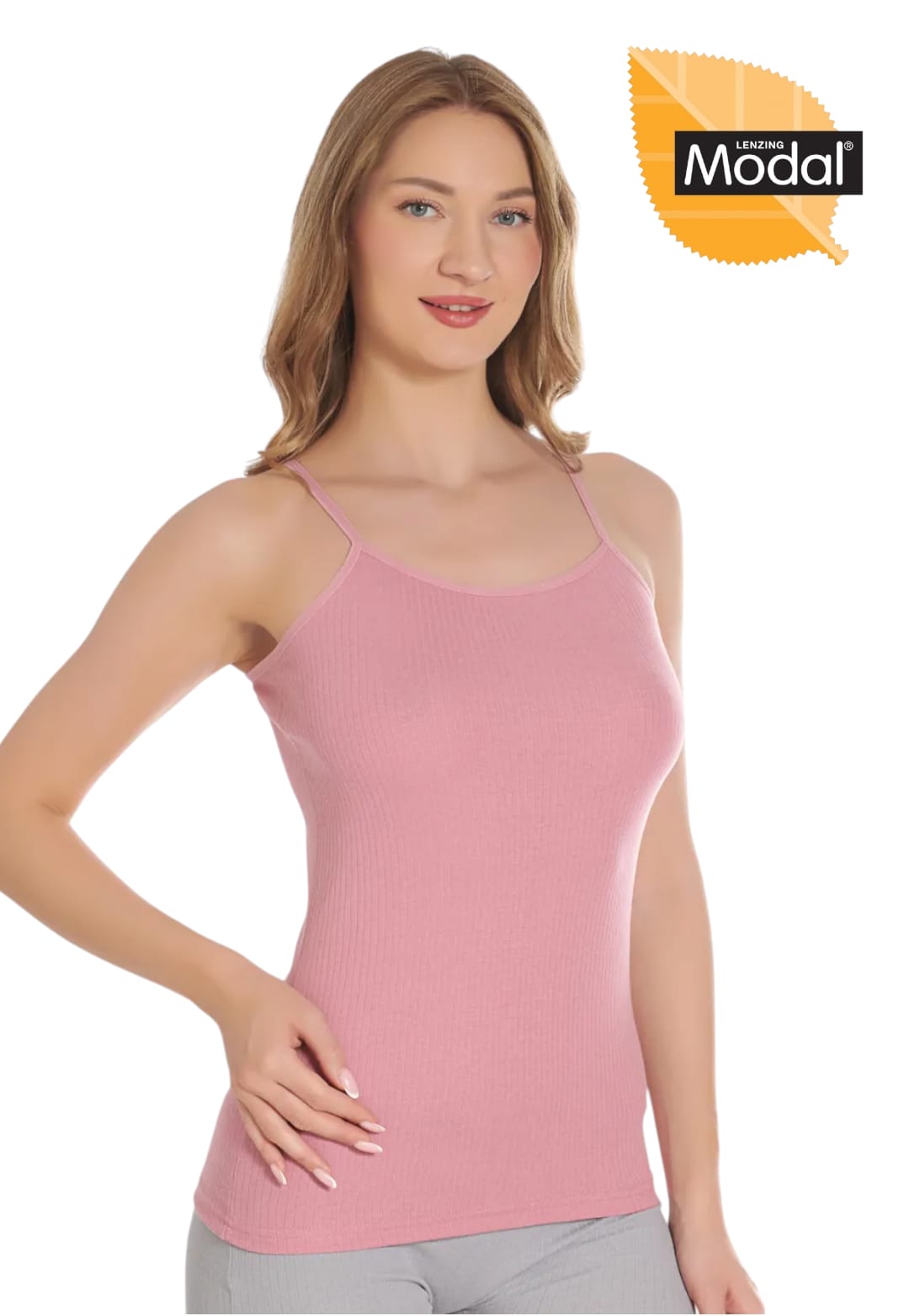 Gümüş 7012 Kadın Modal Elastan İp Askı Atlet Karışık (3) 6 lı Paket