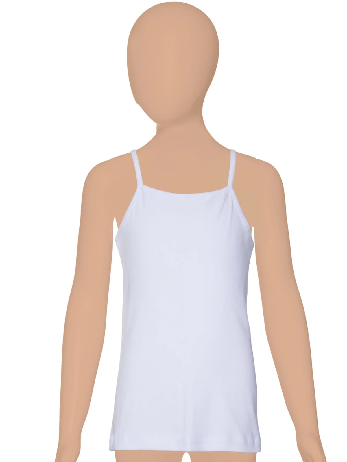 Gümüş 3062 Kız Çocuk Ribana İp Askılı Düz Biye Atlet 3 lü Paket