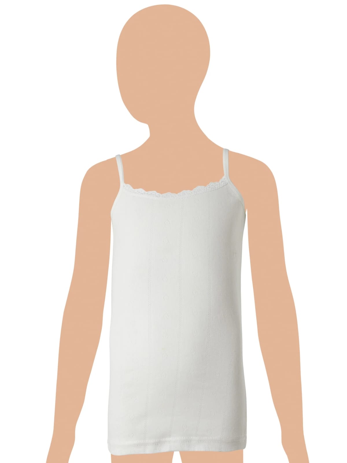 Gümüş 3086 Kız Çocuk İp Askılı Jakarlı Atlet Karışık 6 lı Paket