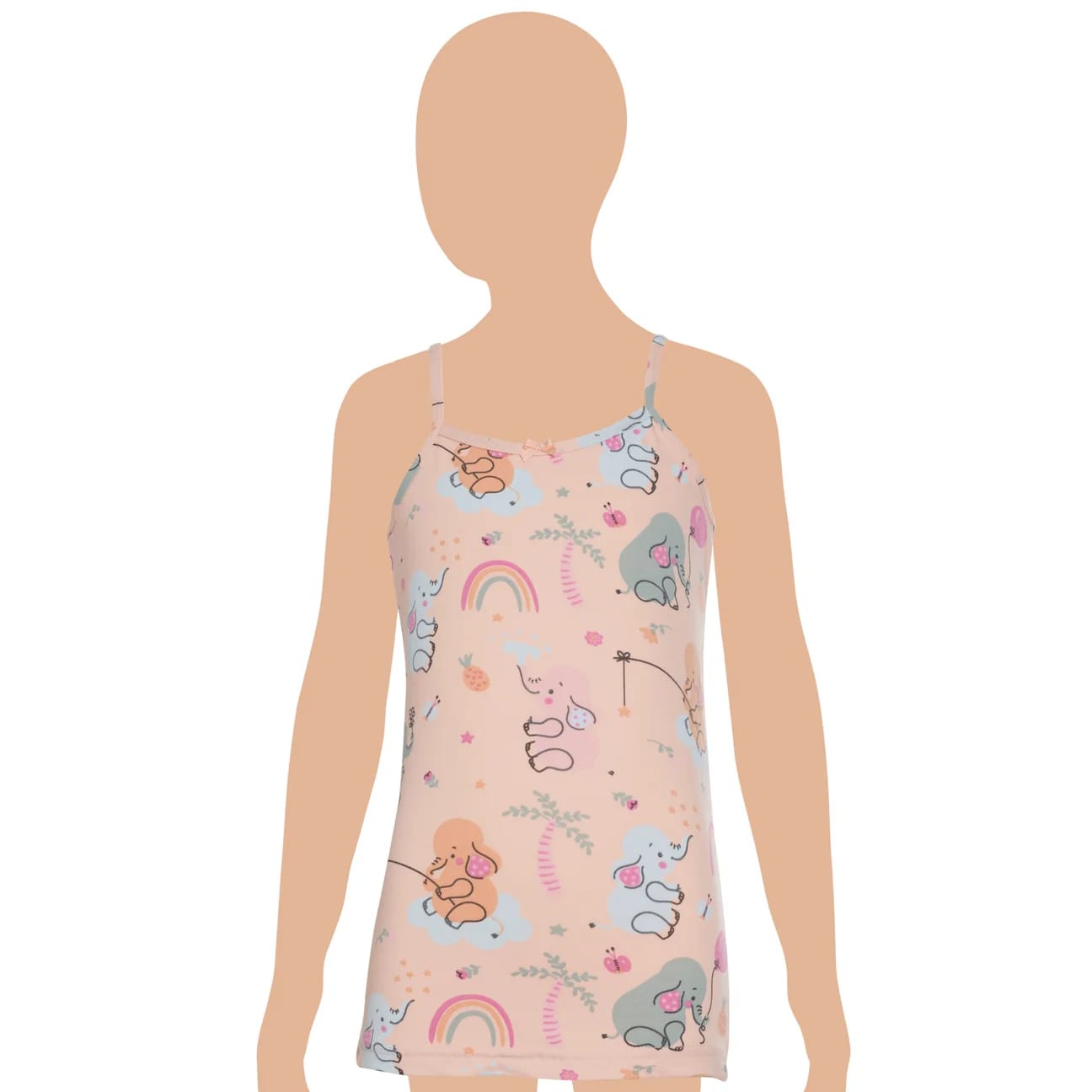 Gümüş 3095 Kız Çocuk Likralı Empirme Atlet Karışık 3 lü Paket