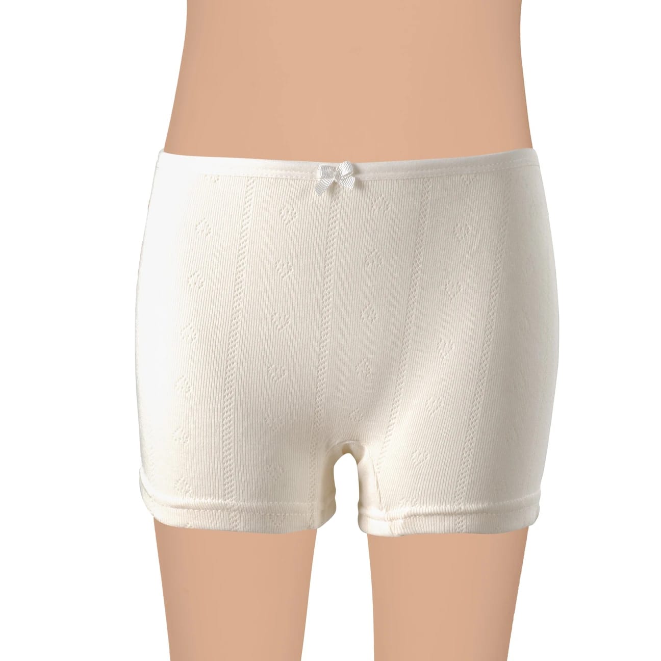 Gümüş 3113 Kız Çocuk Jakarlı Kalp Desenli Boxer Karışık 6 lı Paket